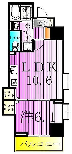 ハピーディラ　レジデンス 803｜東京都足立区足立４丁目(賃貸マンション1LDK・8階・40.18㎡)の写真 その2