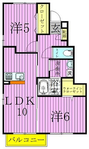 ロジェ 103｜東京都足立区花畑２丁目(賃貸アパート2LDK・1階・50.88㎡)の写真 その2