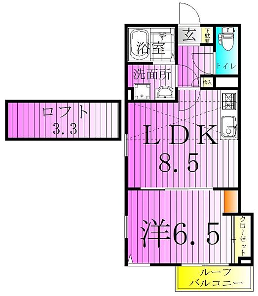 ETOREIMI 301｜東京都足立区六町２丁目(賃貸アパート1LDK・3階・37.88㎡)の写真 その2