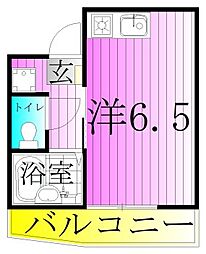 ミレアビターレ北千住 3階ワンルームの間取り