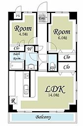 Premir　Taninoプレミールタニノ 4階2LDKの間取り