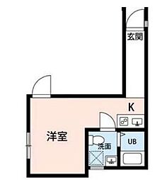 Rejoel 3階1Kの間取り