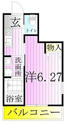 NSGATE谷在家 1Kの間取図画像