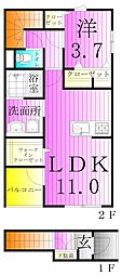 リーブルファイン足立南花畑 2階