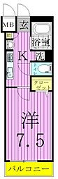 プレステージ綾瀬 1Kの間取図画像