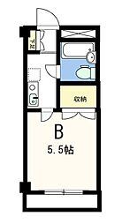 グランテール五領川 1Kの間取図画像