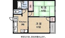ハイツプリズムＢ棟 2階/-