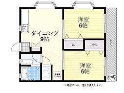 エクセレントK2 2DKの間取図画像