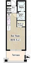 メゾン21 ワンルームの間取図画像