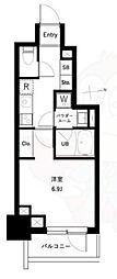 アーバンパーク高井戸 1Kの間取図画像