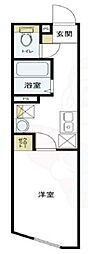 Axia千歳烏山 1Kの間取図画像