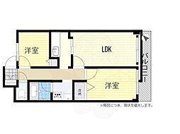 アーバンコート南烏山 2LDKの間取図画像