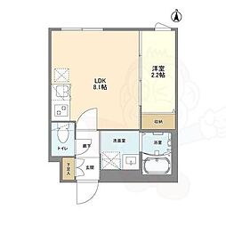 ウェルスクエア八幡山 1LDKの間取図画像