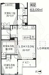 アデニウム千歳烏山 3LDKの間取図画像