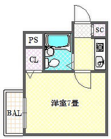 大正メゾン ｜大阪府大阪市大正区三軒家西３丁目(賃貸マンション1R・5階・18.20㎡)の写真 その2