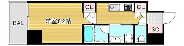 リーガル南船場III 1002｜大阪府大阪市中央区南船場１丁目(賃貸マンション1K・10階・26.88㎡)の写真 その2