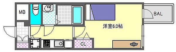 プレサンス心斎橋クォーレ ｜大阪府大阪市中央区南船場１丁目(賃貸マンション1K・4階・21.77㎡)の写真 その2