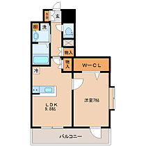 宮城県仙台市宮城野区鉄砲町中（賃貸マンション1LDK・9階・43.79㎡） その2