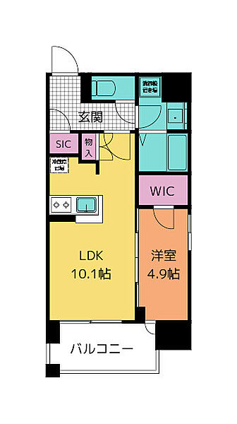 画像2:1LDK・40.44平米・西向き