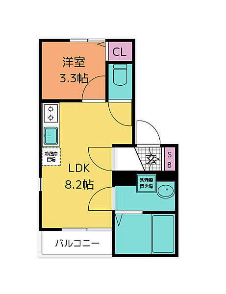 エコノ高松 ｜宮城県仙台市青葉区高松１丁目(賃貸アパート1LDK・2階・28.44㎡)の写真 その2