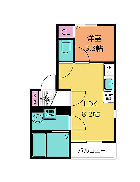 宮城県仙台市青葉区高松１丁目(賃貸アパート1LDK・2階・28.44㎡)の写真 その2