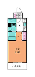 シエナ仙台3 1Kの間取図画像