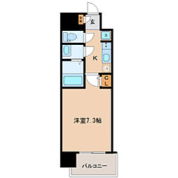 HF仙台本町レジデンス 1Kの間取図画像