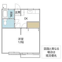 晴山荘 201号室 ｜ 茨城県牛久市田宮（賃貸アパート1DK・2階・39.10㎡） その2