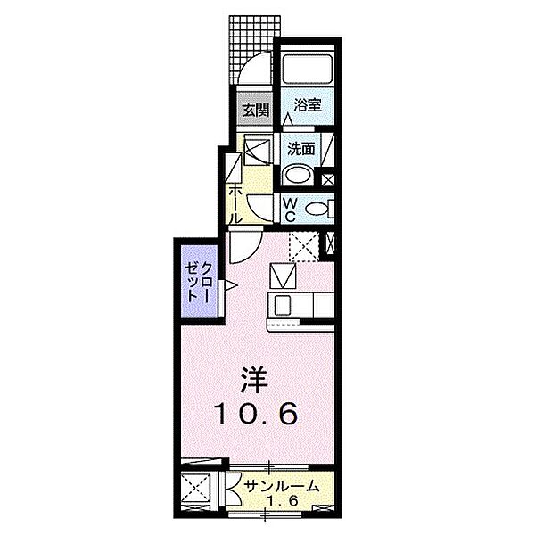 リオンリゾート IX 102号室｜茨城県つくば市上横場(賃貸アパート1R・1階・32.43㎡)の写真 その1