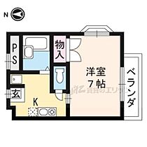 京都府京都市北区上賀茂狭間町（賃貸アパート1K・1階・22.95㎡） その2