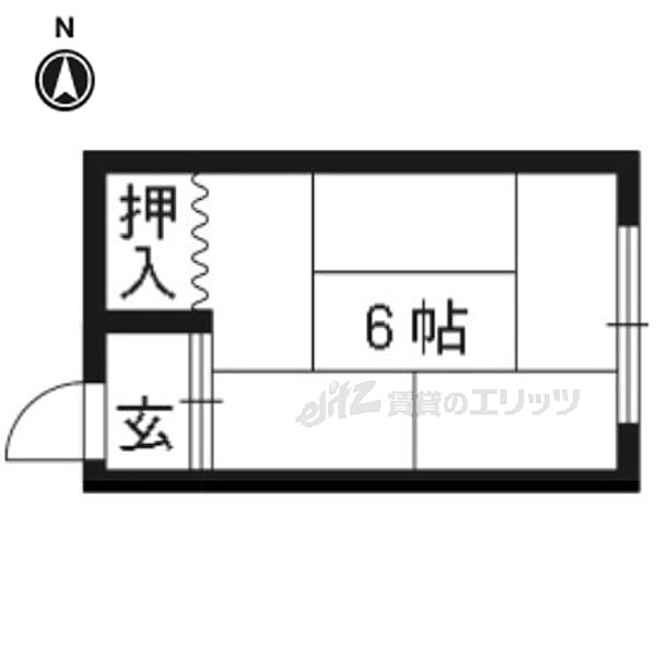 翠明アパート 2F-15｜京都府京都市左京区北白川西平井町(賃貸アパート1R・2階・14.00㎡)の写真 その2