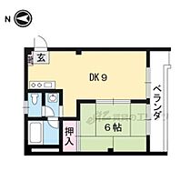 京都府京都市左京区上高野畑ケ田町（賃貸マンション1DK・2階・36.22㎡） その2