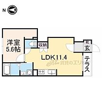 京都府京都市左京区岩倉幡枝町（賃貸アパート1LDK・1階・40.57㎡） その2