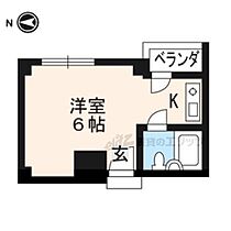 京都府京都市左京区下鴨松原町（賃貸マンション1R・2階・16.00㎡） その2