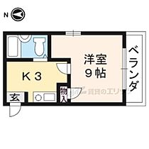 京都府京都市北区紫野南花ノ坊町（賃貸マンション1K・3階・20.25㎡） その2