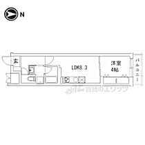 京都府京都市上京区一条通御前通東入西町（賃貸マンション1LDK・3階・33.16㎡） その2