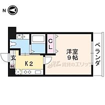 京都府京都市左京区田中西樋ノ口町（賃貸マンション1K・4階・27.14㎡） その2