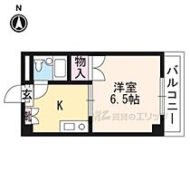 シャンブル望月 307 ｜ 京都府京都市左京区松ケ崎樋ノ上町（賃貸マンション1K・3階・20.20㎡） その2