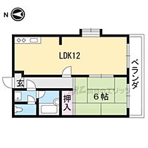 エレガントコーポI 103 ｜ 京都府京都市左京区岩倉忠在地町（賃貸マンション1LDK・1階・40.00㎡） その2