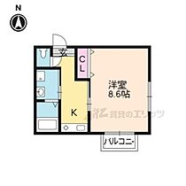 京都府京都市左京区田中東春菜町（賃貸マンション1K・1階・26.46㎡） その2