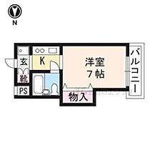 京都府京都市上京区大宮通今宮御旅所下る東入東若宮町（賃貸マンション1K・1階・21.00㎡） その2