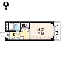 京都府京都市北区衣笠東開キ町（賃貸マンション1K・1階・17.50㎡） その2