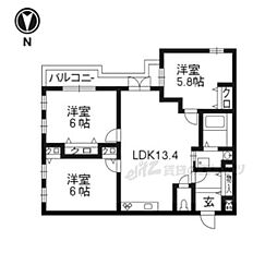 間取図画像 3LDK