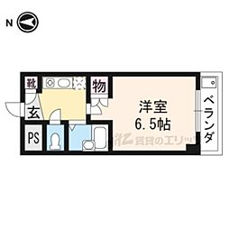 アップタウンヴィレッジ 1Kの間取図画像