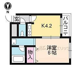 ファーストユースハイツ 1Kの間取図画像