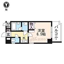 ライオンズマンション下鴨本町 1Kの間取図画像