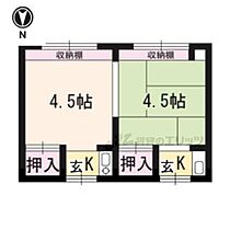 京都府京都市左京区田中春菜町（賃貸アパート1K・2階・17.95㎡） その2