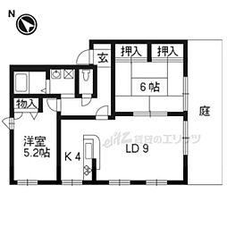 フローラルさぎまち 2LDKの間取図画像