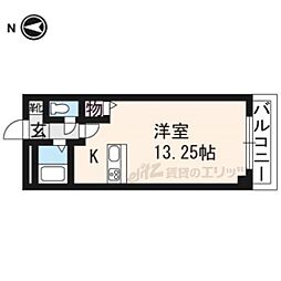 サンプラザ・三越 1Kの間取図画像