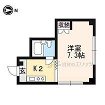 京都府京都市北区紫野下若草町（賃貸マンション1K・4階・16.69㎡） その2